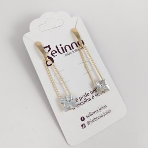 BRINCO VENUSO DOURADO COM ZIRCÔNIA